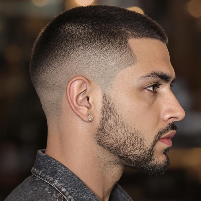 Buzz cut haircut example